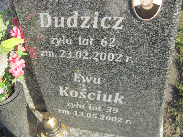 Józefa Dudzicz Jazgarzew - Grobonet - Wyszukiwarka osób pochowanych