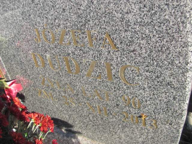 Józefa Dudzic 1923 Jazgarzew - Grobonet - Wyszukiwarka osób pochowanych