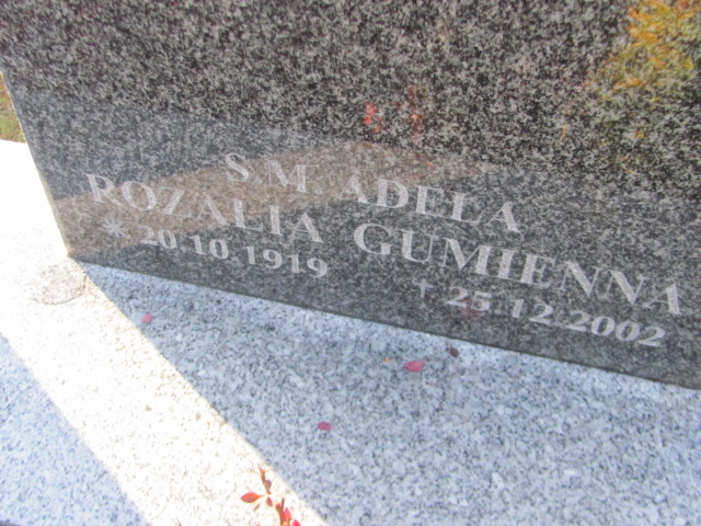 Adela Rozalia Gumienna 1919 Jazgarzew - Grobonet - Wyszukiwarka osób pochowanych