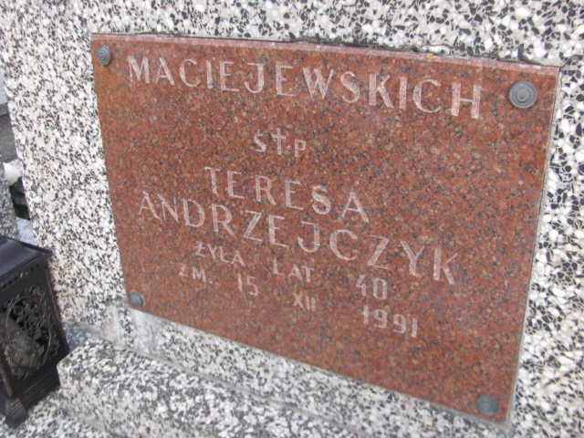 Teresa Andrzejczyk Jazgarzew - Grobonet - Wyszukiwarka osób pochowanych