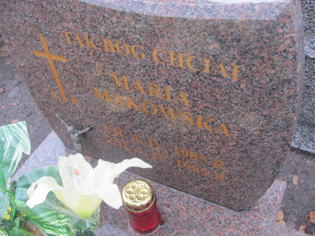 Maria Makowska 1985 Jazgarzew - Grobonet - Wyszukiwarka osób pochowanych