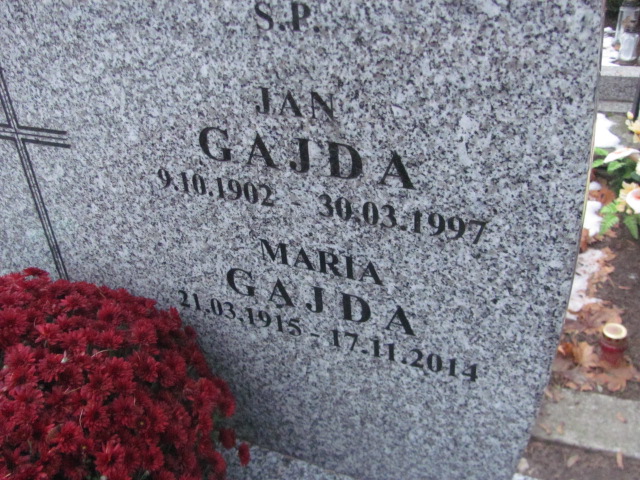Maria Gajda 1915 Jazgarzew - Grobonet - Wyszukiwarka osób pochowanych
