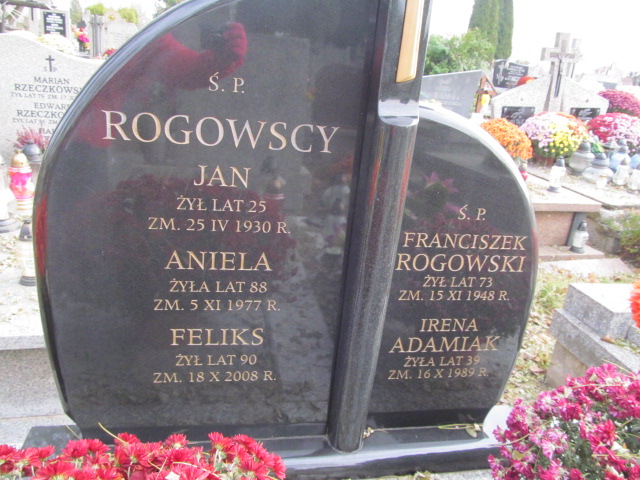 Feliks Rogowski 1918 Jazgarzew - Grobonet - Wyszukiwarka osób pochowanych