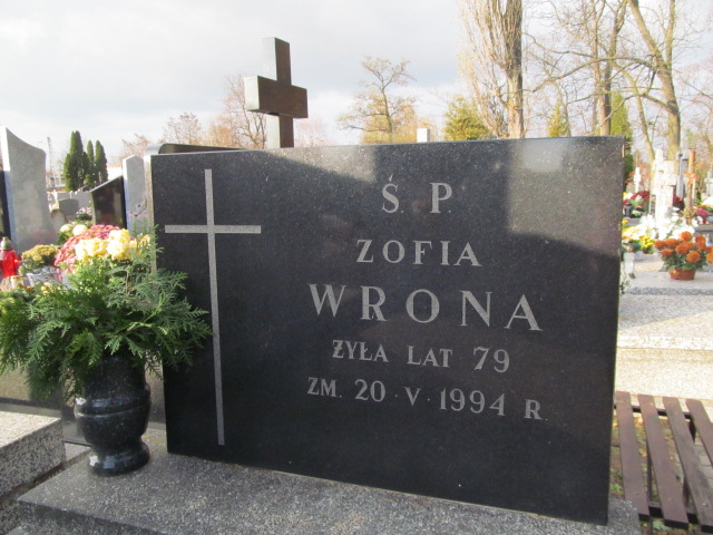 Zofia Wrona  Jazgarzew - Grobonet - Wyszukiwarka osób pochowanych