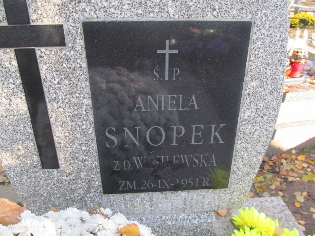 Aniela Snopek Jazgarzew - Grobonet - Wyszukiwarka osób pochowanych