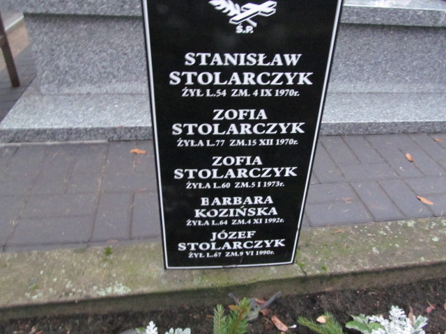 Zofia Stolarczyk Jazgarzew - Grobonet - Wyszukiwarka osób pochowanych