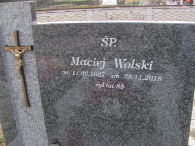 Maciej Wolski 1927 Jazgarzew - Grobonet - Wyszukiwarka osób pochowanych